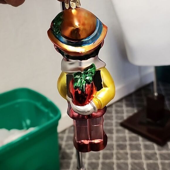 Vintage Walt Disney Blown Glass Christmas Ornament - Pinocchio - Picture 4 of 6